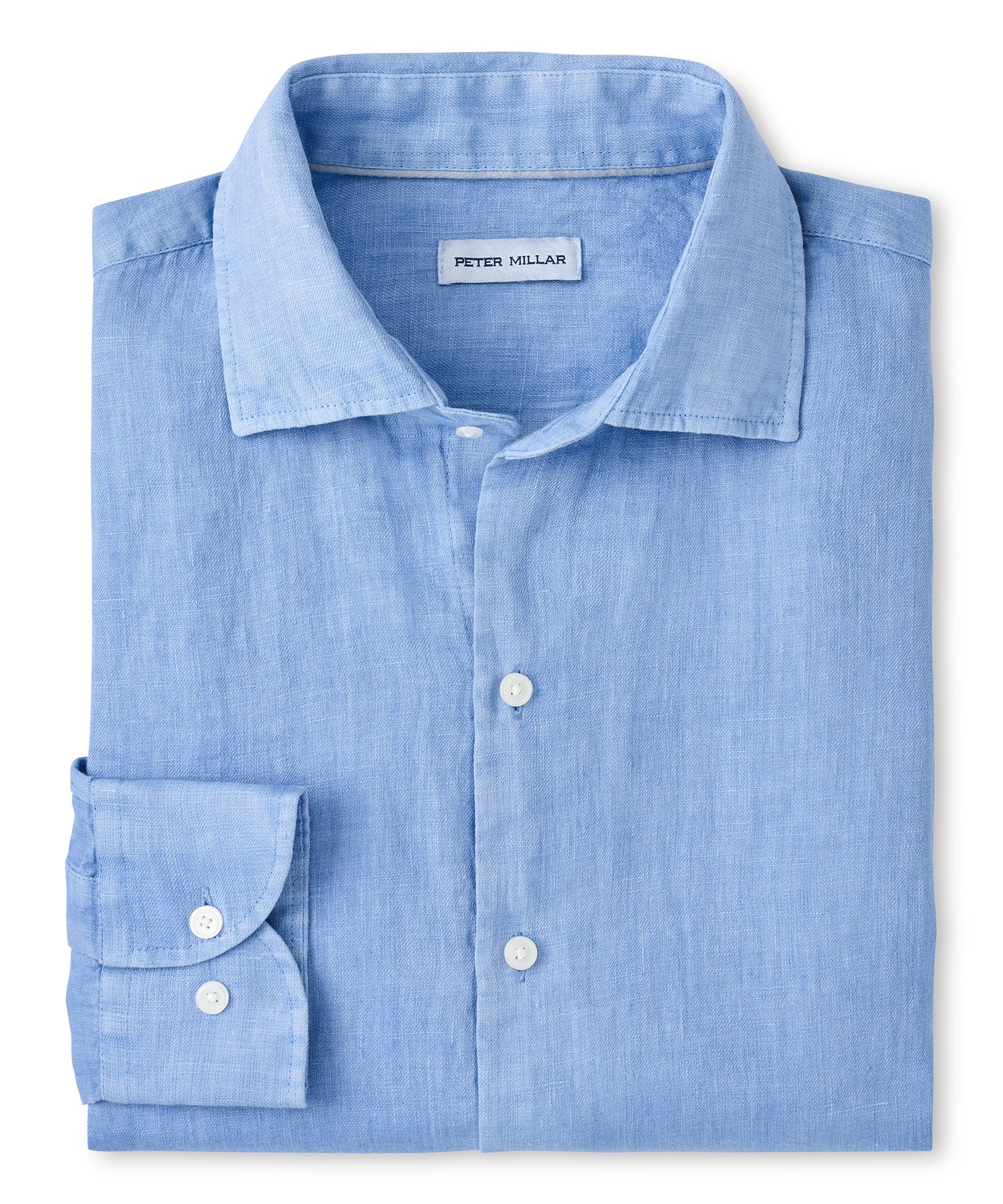 Men's Big & Tall Peter Millar The Shoreside Long Sleeve Linen Sport Shirt Grandview / XLT