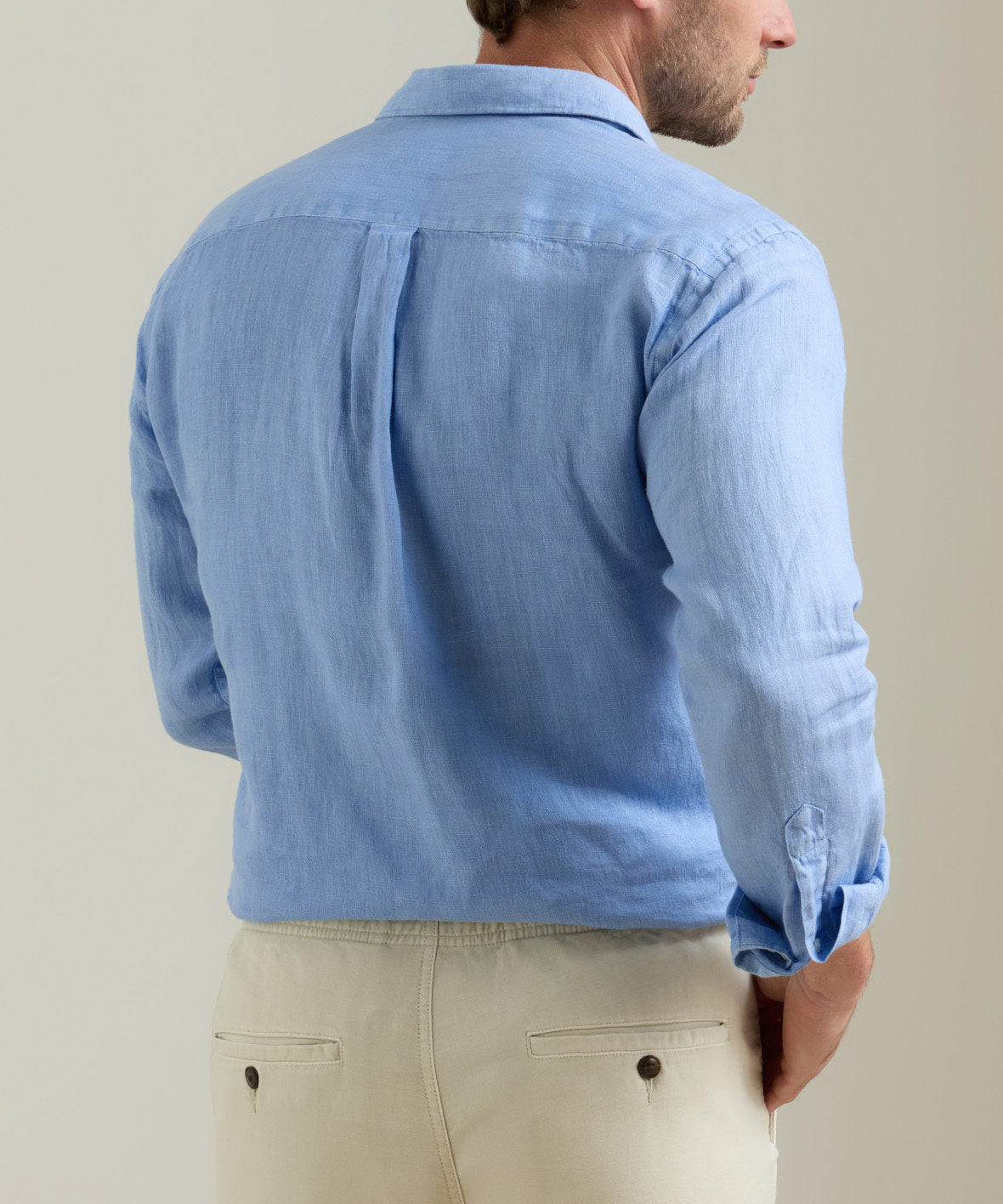 Men's Big & Tall Peter Millar The Shoreside Long Sleeve Linen Sport Shirt Grandview / XLT Men's Big & Tall Peter Millar The Shoreside Long Sleeve Linen Sport Shirt Grandview / XLT