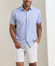 Peter Millar Patton Performance Short Sleeve Poplin Sport Shirt
