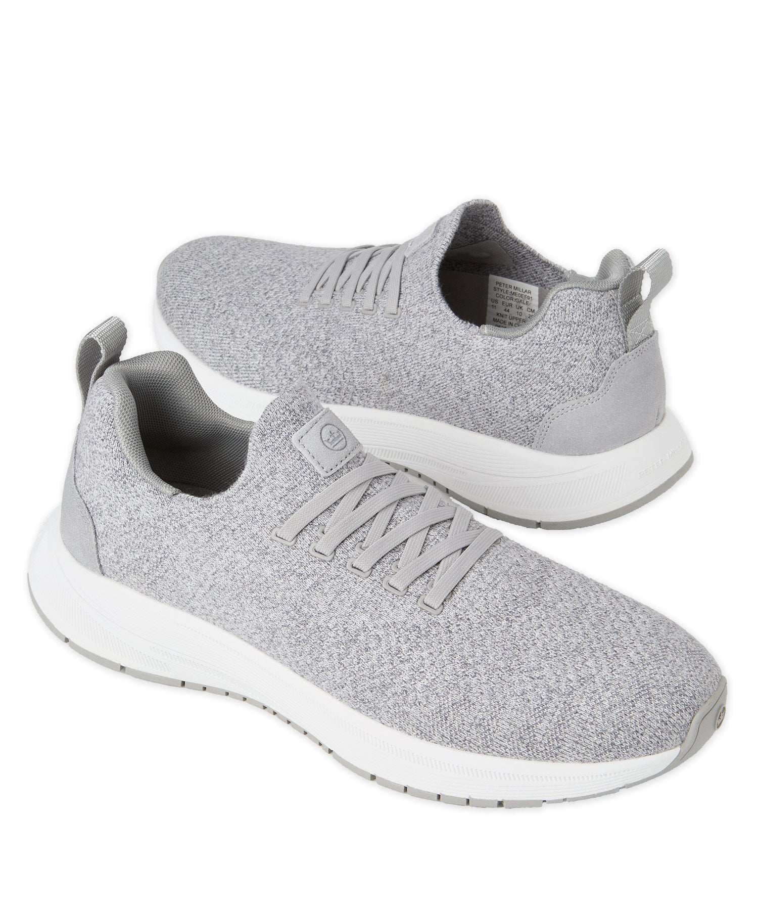 Peter Millar White and Gray Sneakers with Knit Design Peter Millar main image 2