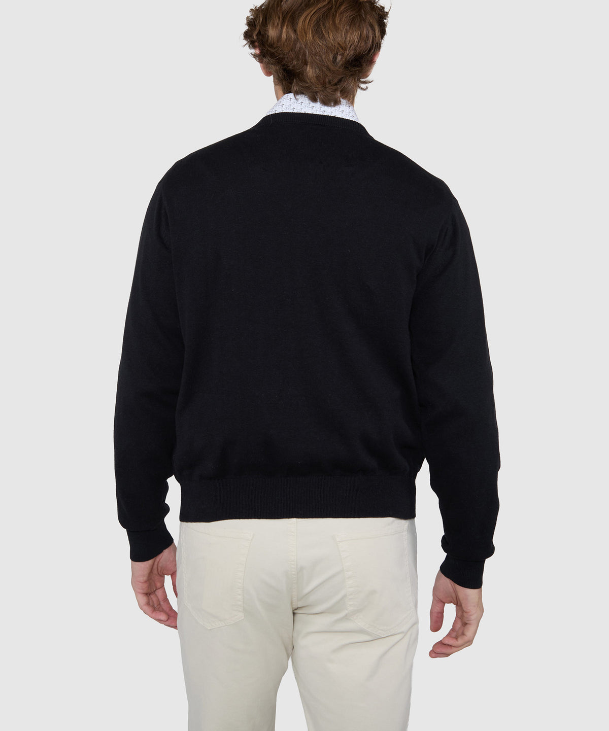 Westport Black Summer Saltwater Crew Pullover, Men's Big & Tall