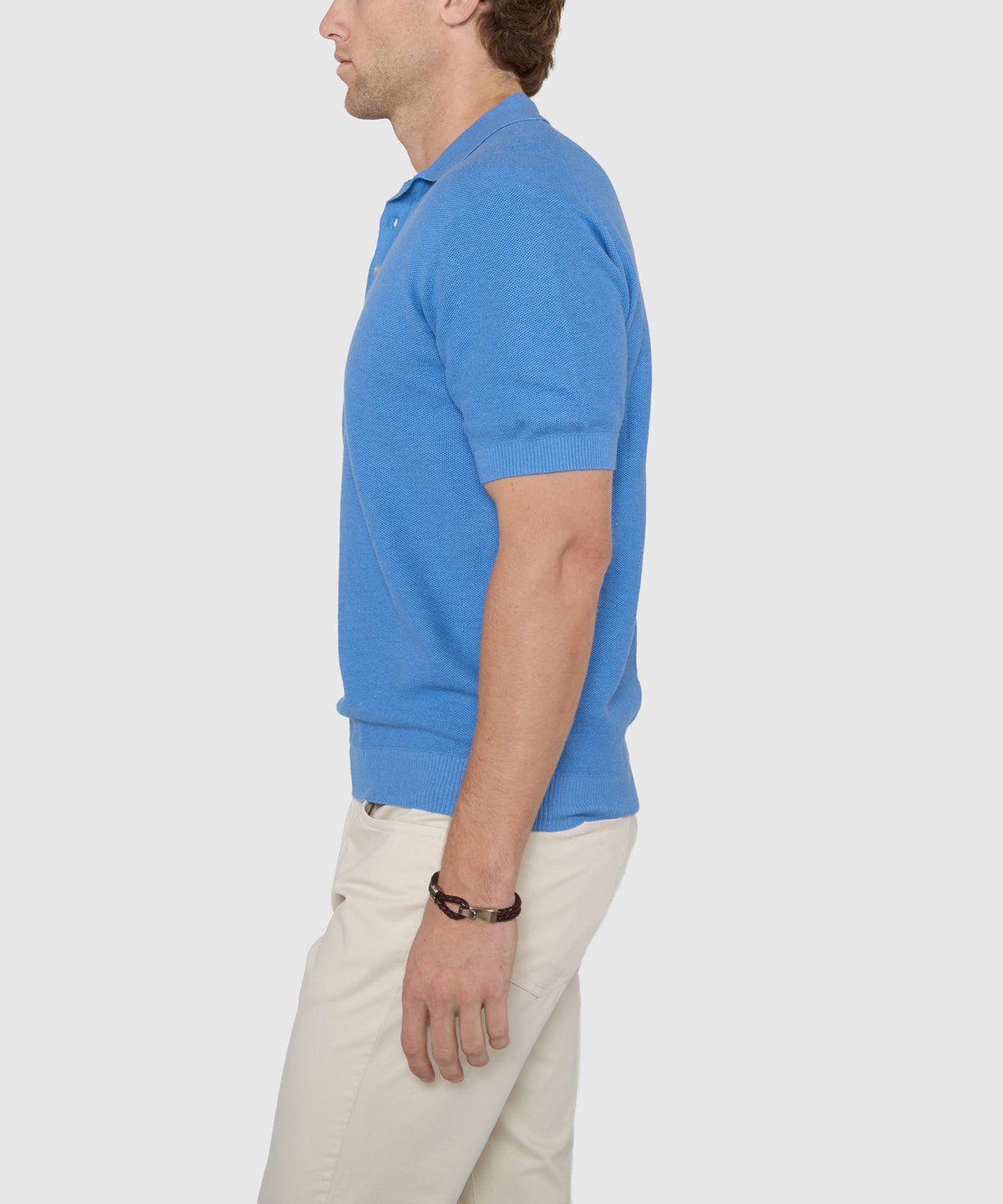 Westport Black Short Sleeve Legacy II Cotton Cashmere Polo, Men's Big & Tall