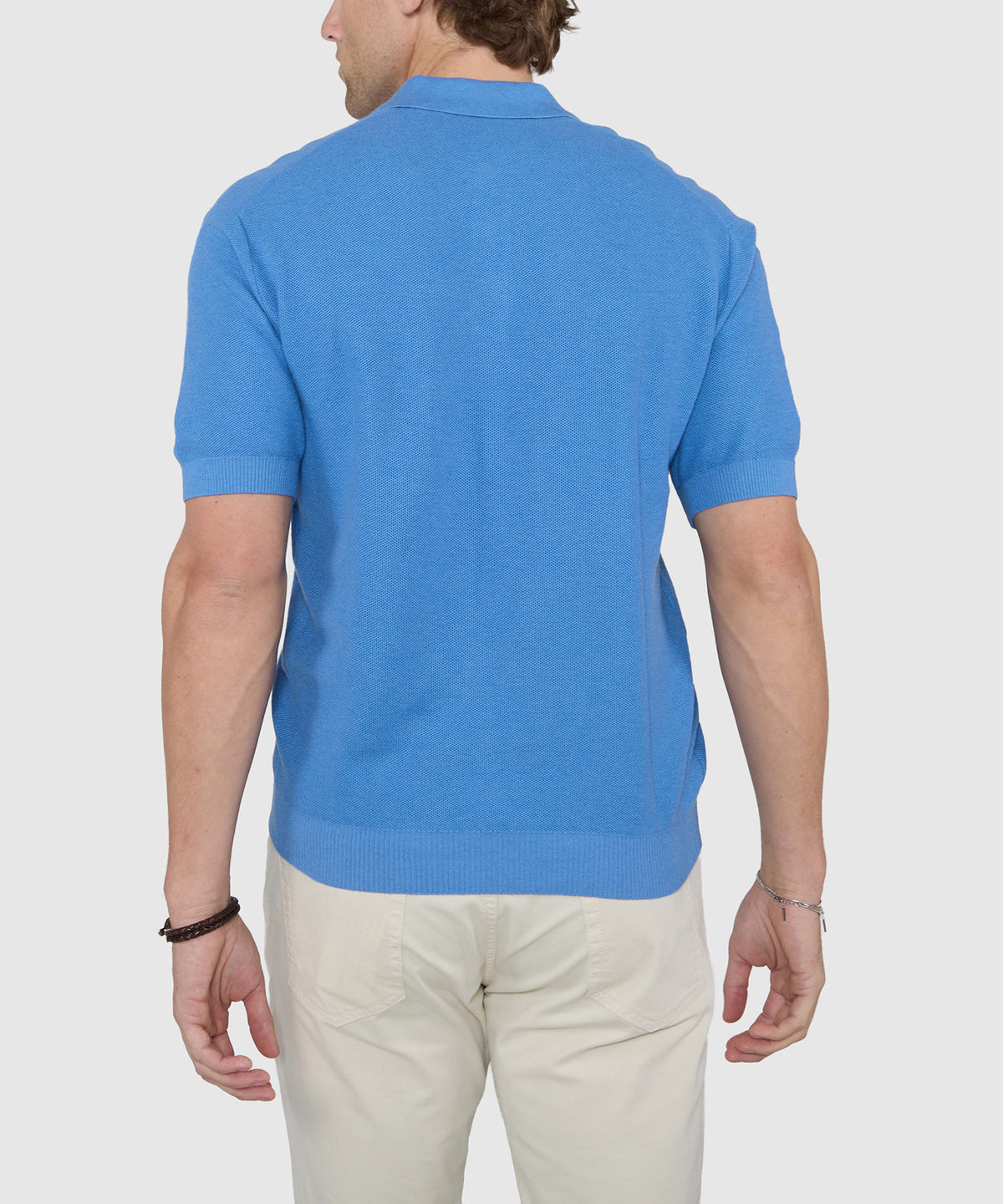 Westport Black Short Sleeve Legacy II Cotton Cashmere Polo, Men's Big & Tall