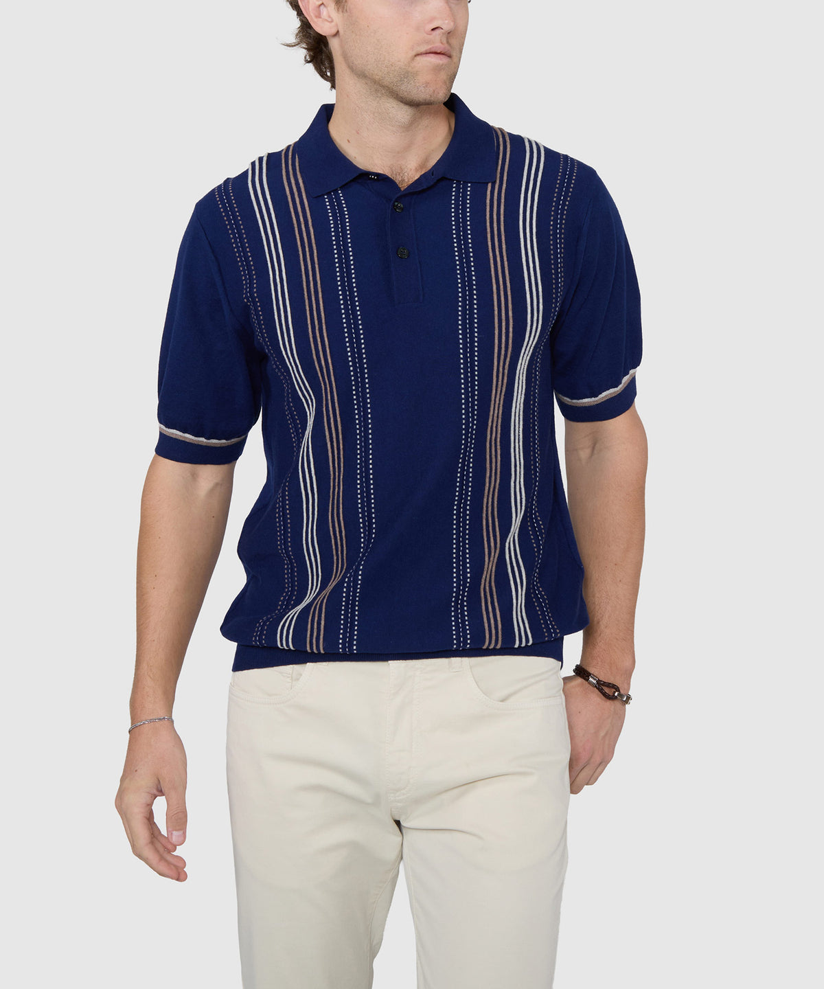 Westport Black Short Sleeve Cortina Retro Polo, Men's Big & Tall