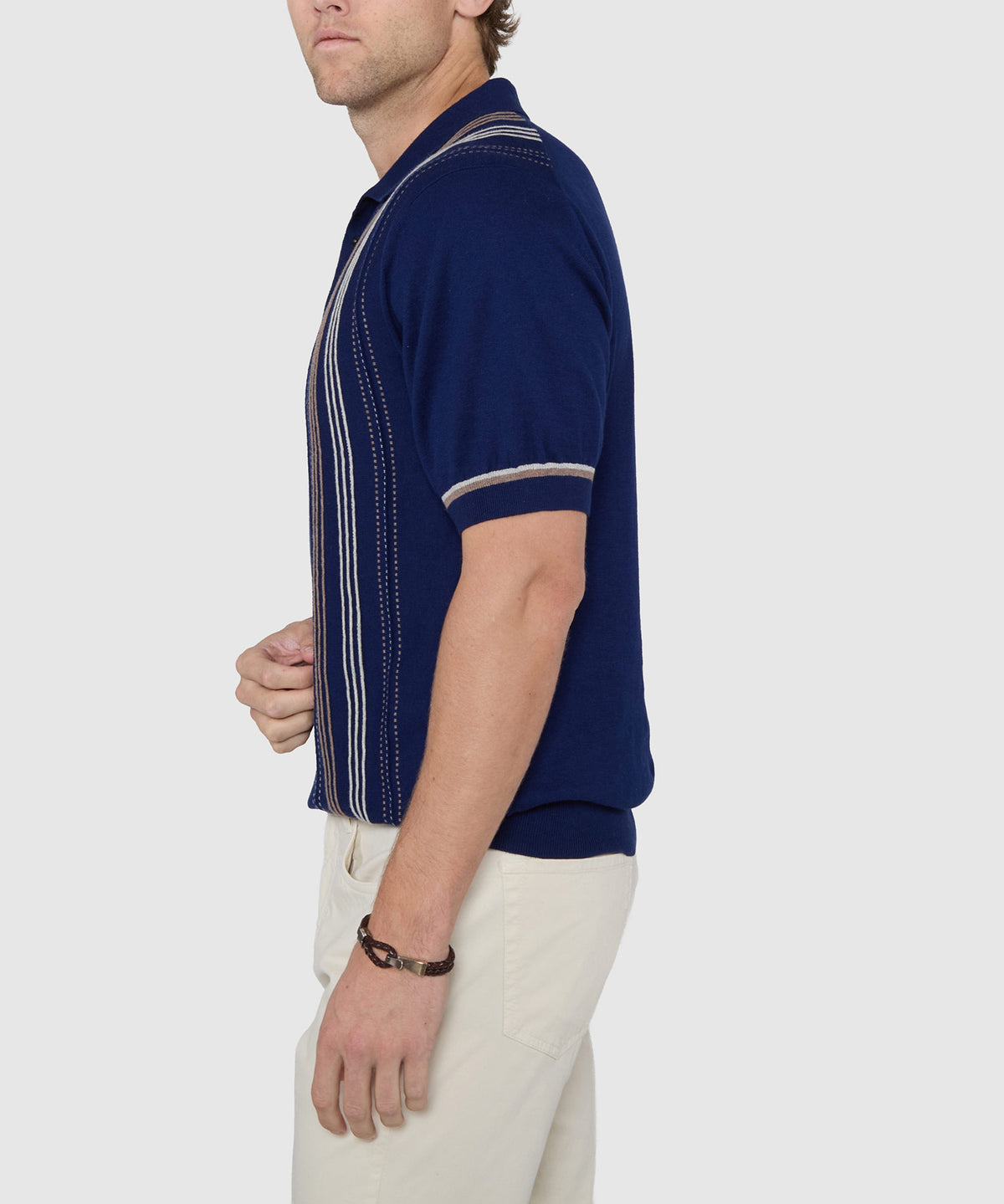 Westport Black Short Sleeve Cortina Retro Polo, Men's Big & Tall