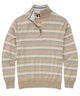 Westport Black Kingston Stripe Quarter-Zip Pullover