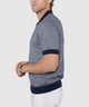 Westport Black Short Sleeve Crooner Birdseye Johnny Collar Polo
