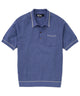 Westport Black Short Sleeve Amici Ribbed Knit Polo