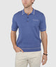 Westport Black Short Sleeve Amici Ribbed Knit Polo