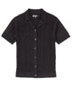 Westport Black Short Sleeve Sparks Button Front Cabana Polo