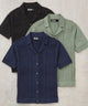 Westport Black Short Sleeve Sparks Button Front Cabana Polo