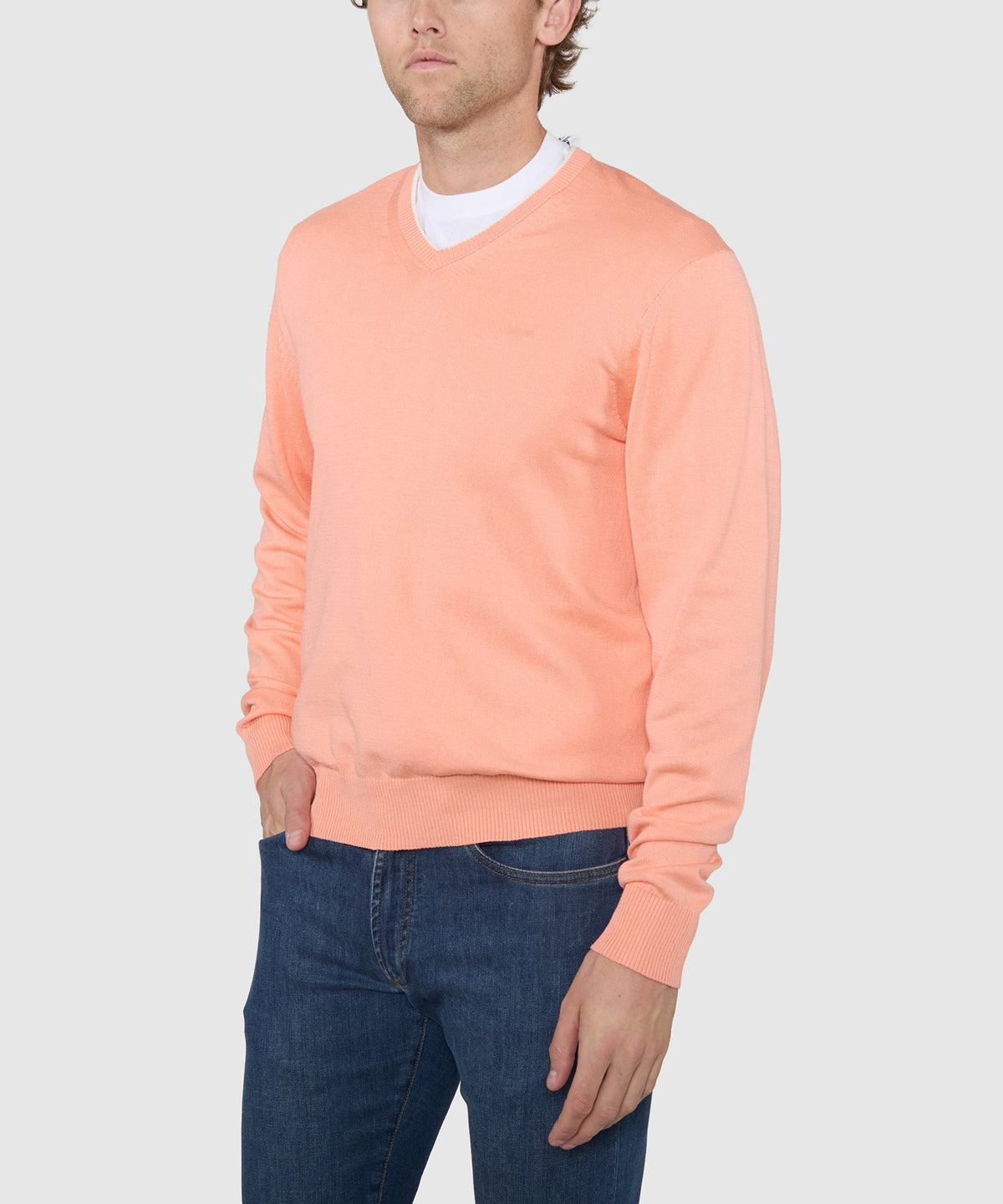 Westport Black Marabella V-Neck Sweater, Men's Big & Tall