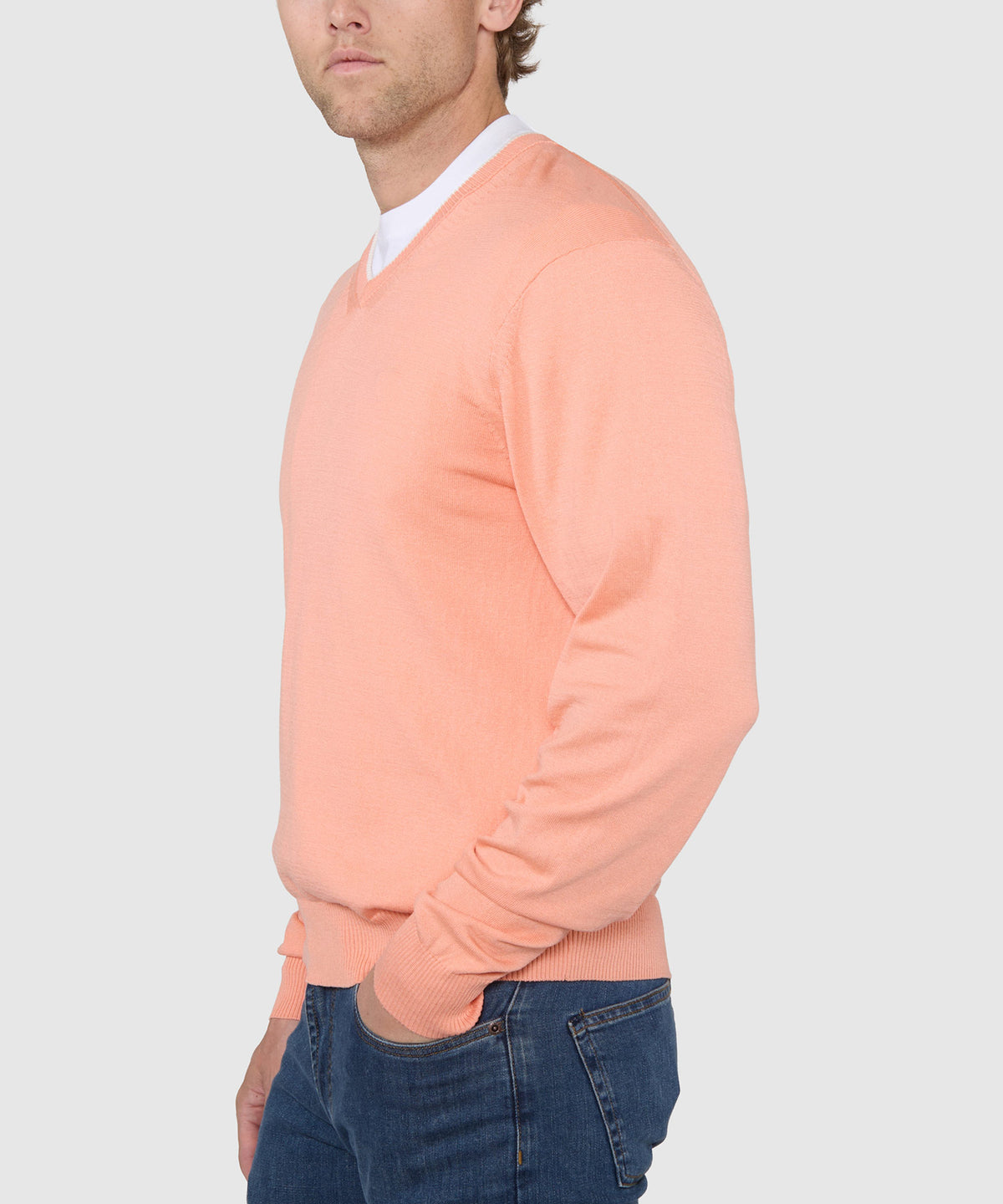 Westport Black Marabella V-Neck Sweater, Men's Big & Tall