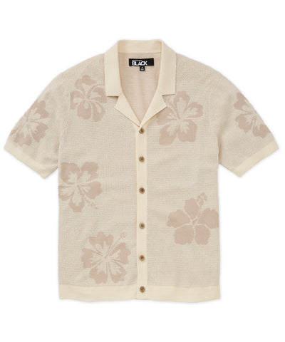 Westport Black Short Sleeve Davis Resort Cabana, Men's Big & Tall