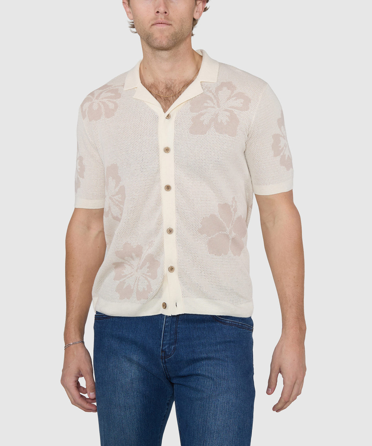 Westport Black Short Sleeve Davis Resort Cabana, Men's Big & Tall