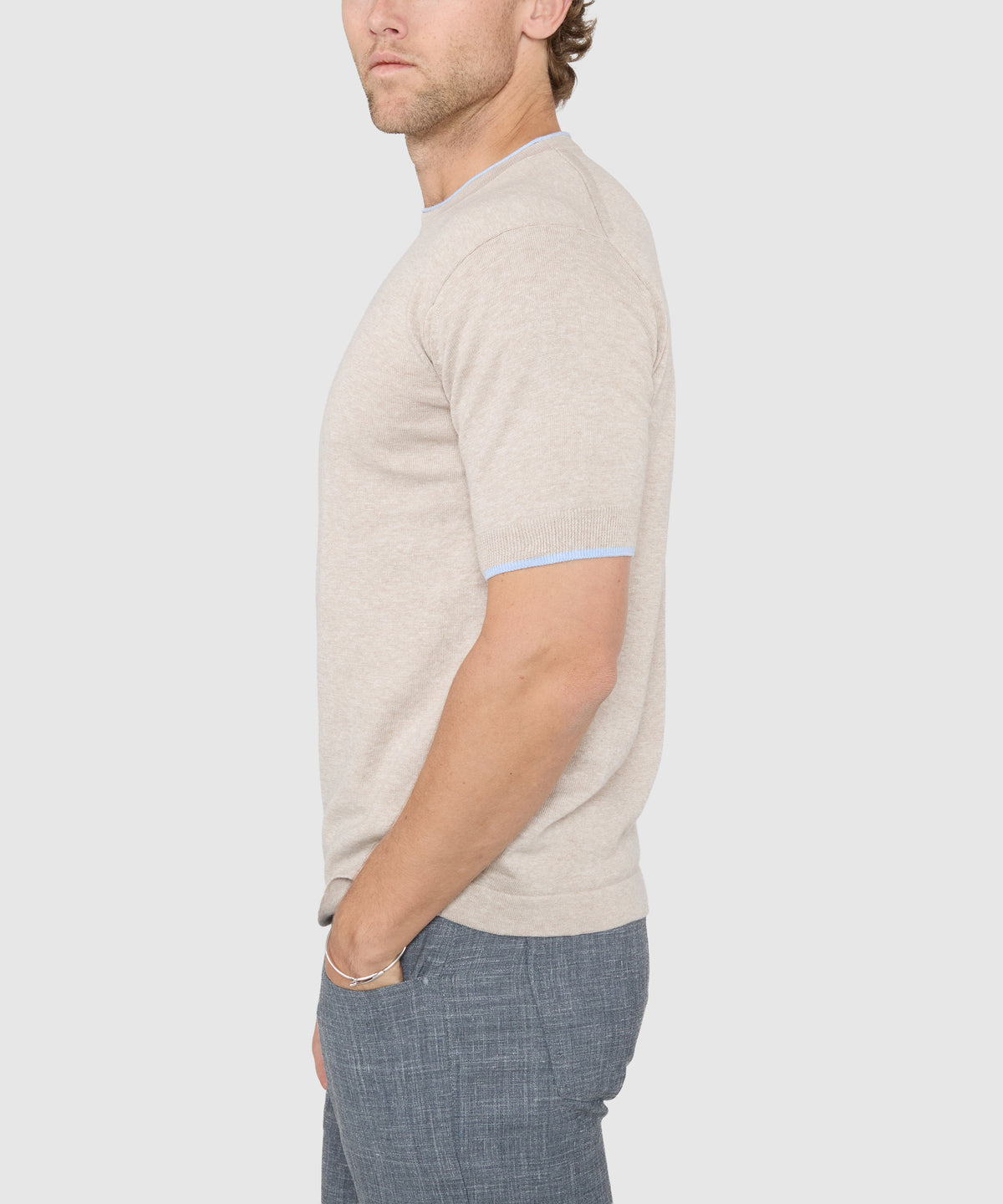 Westport Black Short Sleeve Retro Roulle Crew, Men's Big & Tall