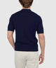 Westport Black Short Sleeve Portofino Johnny Collar Polo