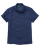 Westport Black Southport Short Sleeve Linen Shirt