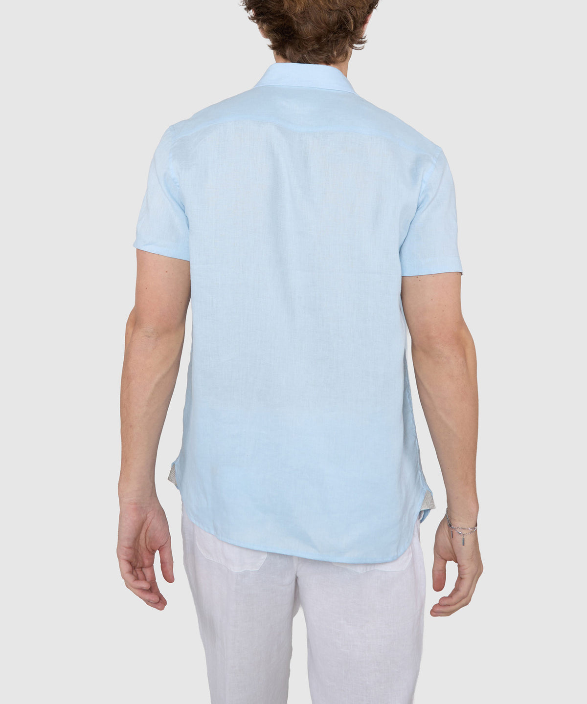 Westport Black Southport Short Sleeve Linen Shirt, Men's Big & Tall