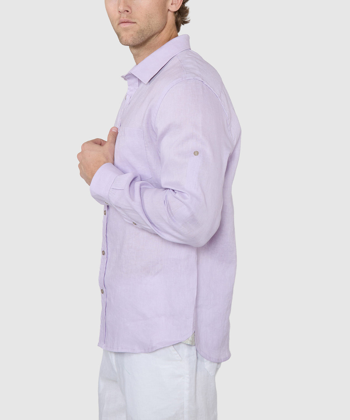 Men's Big & Tall Westport Black Southport Long Sleeve Linen Shirt Sail Blue / LT Men's Big & Tall Westport Black Southport Long Sleeve Linen Shirt Sail Blue / LT
