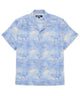 Westport Black Floral Print Linen Camp Shirt