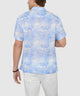 Westport Black Floral Print Linen Camp Shirt