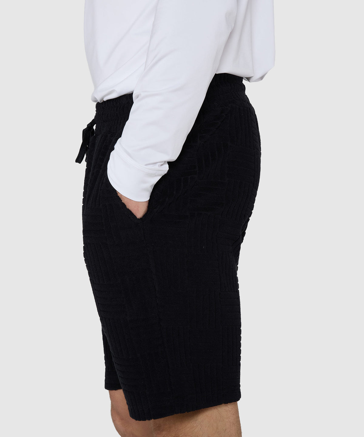 Westport Black Vienna Terry Shorts, Men's Big & Tall