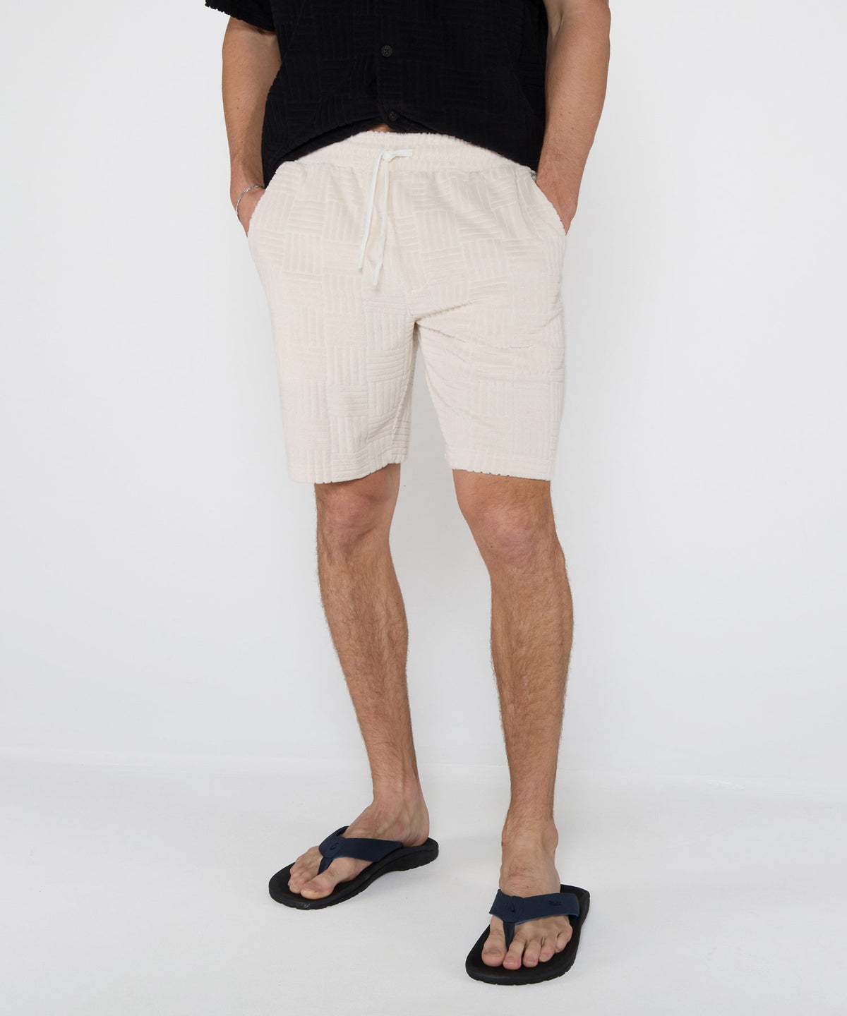Westport Black Vienna Terry Shorts, Men's Big & Tall