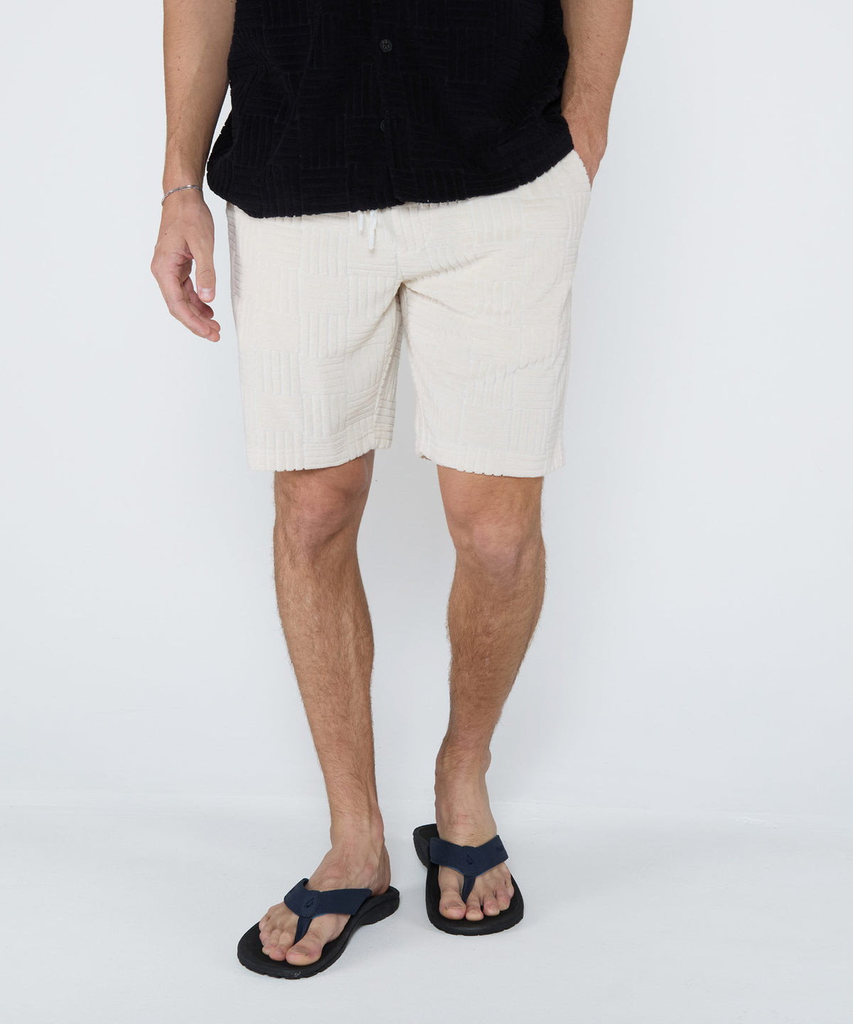 Westport Black Vienna Terry Shorts, Men's Big & Tall