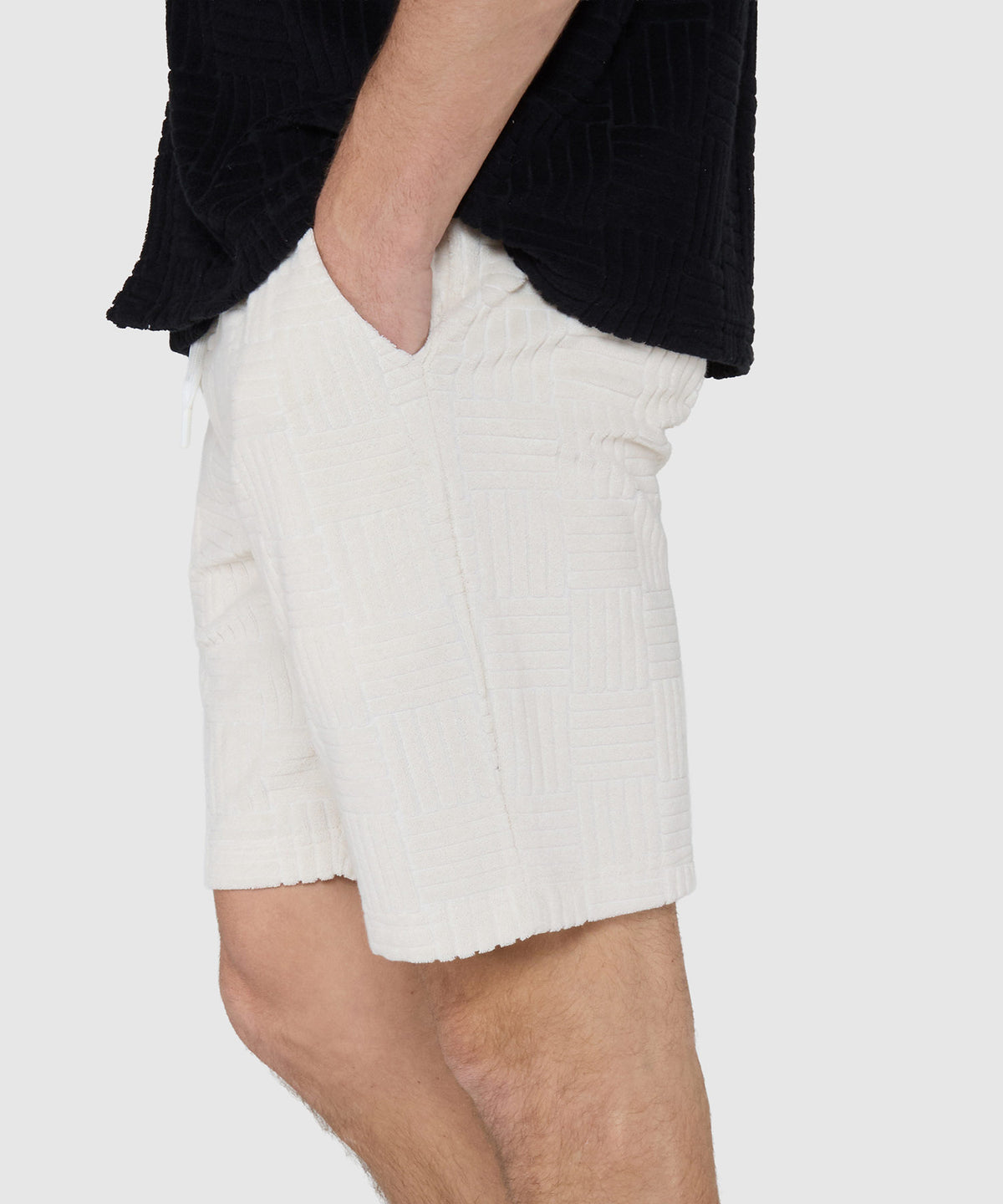 Westport Black Vienna Terry Shorts, Men's Big & Tall