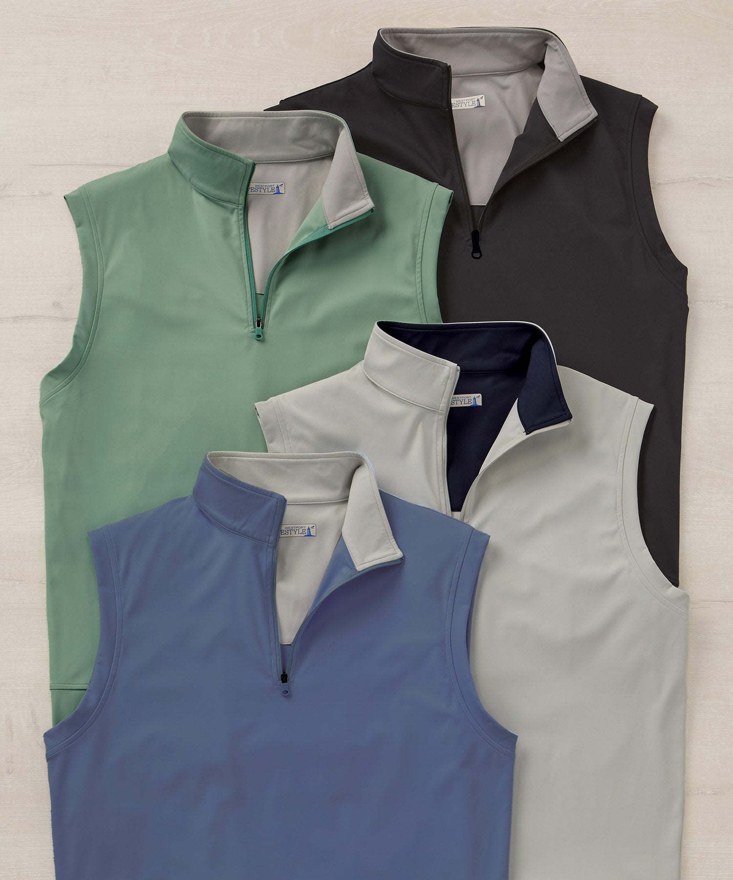 Westport Lifestyle Big & Tall Links Quarter-Zip Vest | Westport
