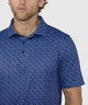 Westport Lifestyle Short Sleeve Geo Print Performance Polo