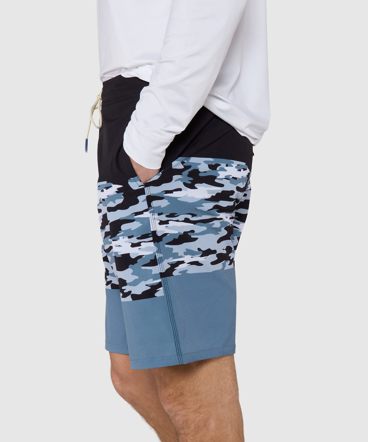 Westport Lifestyle Saybrook Half Elastic Colorblock Board Shorts, Men's Big & Tall