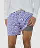 Westport Lifestyle Guppies Print Stretch Swim Trunks