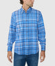 Westport No-Tuck Long Sleeve Button-Down Stretch Performance Plaid Sport Shirt