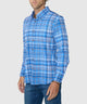 Westport No-Tuck Long Sleeve Button-Down Stretch Performance Plaid Sport Shirt
