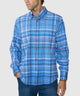 Westport No-Tuck Long Sleeve Button-Down Stretch Performance Plaid Sport Shirt