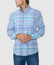 Westport No-Tuck Long Sleeve Button-Down Stretch Performance Plaid Sport Shirt
