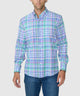 Westport No-Tuck Long Sleeve Button-Down Stretch Performance Plaid Sport Shirt