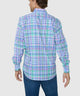 Westport No-Tuck Long Sleeve Button-Down Stretch Performance Plaid Sport Shirt