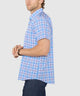 Westport No-Tuck Short Sleeve Button-Down Stretch Performance Plaid Sport Shirt