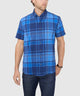 Westport No-Tuck Short Sleeve Button-Down Collar Stretch Performance Big Plaid Sport Shirt