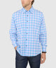 Westport No-Tuck Long Sleeve Button-Down Collar Stretch Performance Plaid Sport Shirt