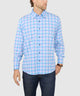 Westport No-Tuck Long Sleeve Button-Down Collar Stretch Performance Plaid Sport Shirt