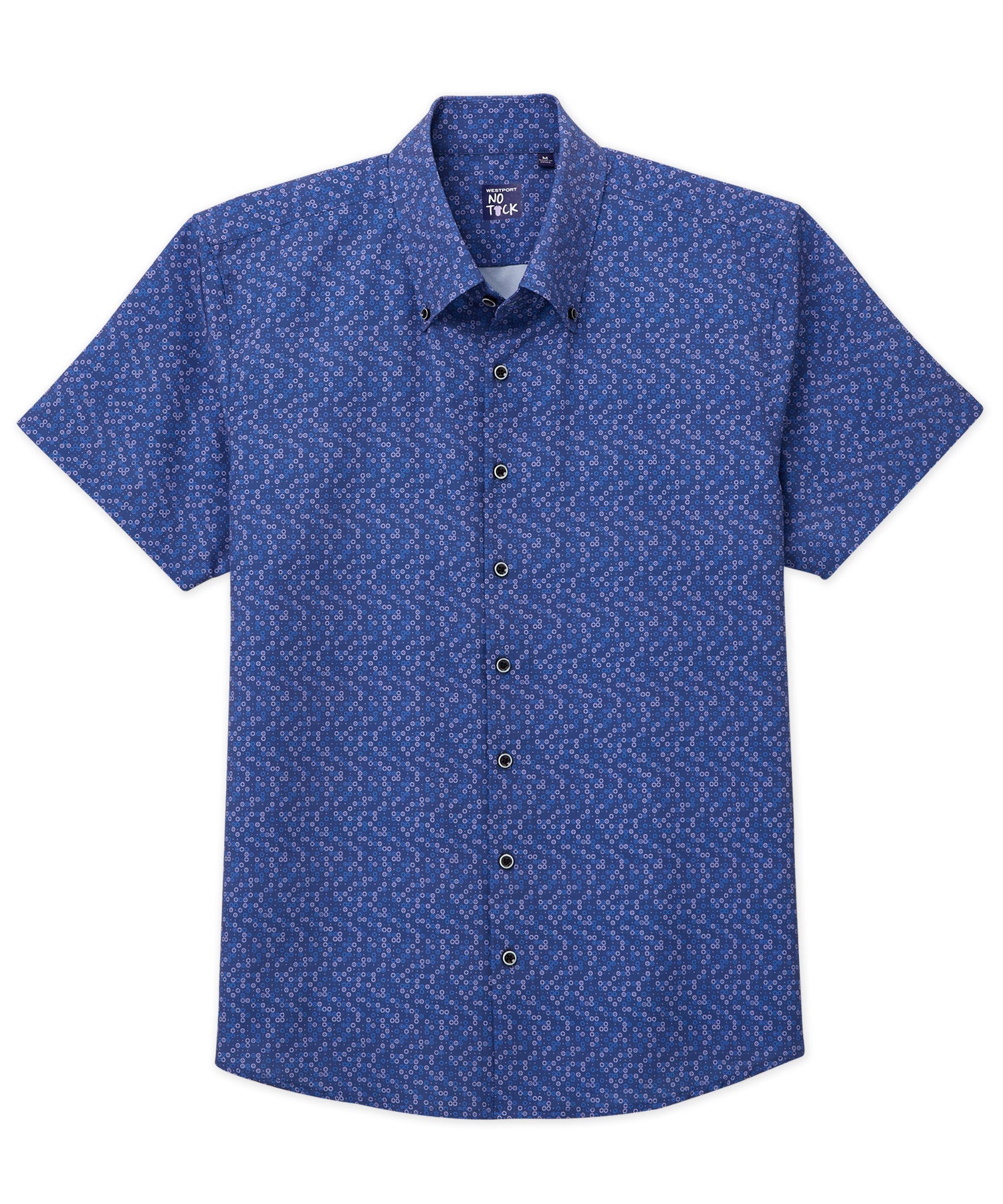 Westport No-Tuck Big & Tall Short Sleeve Button-Down Collar
