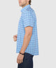 Westport No-Tuck Short Sleeve Button-Down Collar Stretch Performance Plaid Sport Shirt