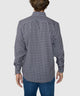 Westport No-Tuck Long Sleeve Button-Down Collar Stretch Performance Gingham Sport Shirt - Black