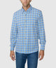 Westport No-Tuck Long Sleeve Button Under Spread Collar Stretch Performance Plaid Sport Shirt