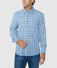 Westport No-Tuck Long Sleeve Button Under Spread Collar Stretch Performance Plaid Sport Shirt