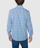 Westport No-Tuck Long Sleeve Button Under Spread Collar Stretch Performance Plaid Sport Shirt